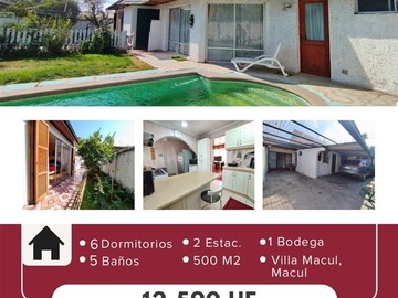 Venta / Casa / Macul
