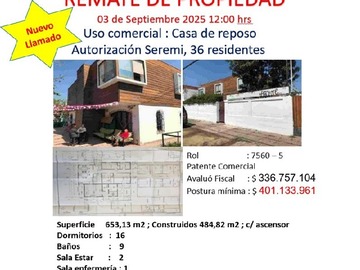 Venta / Casa / Macul