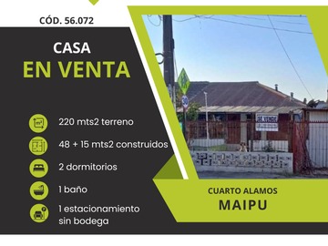 Venta / Casa / Maipú