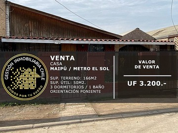 Venta / Casa / Maipú