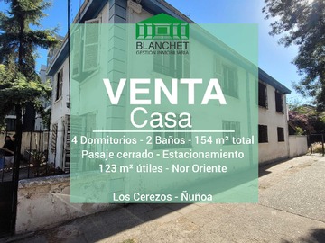 Venta / Casa / Ñuñoa