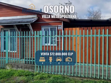 Venta / Casa / Osorno