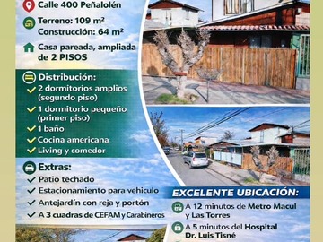 Venta / Casa / Peñalolén