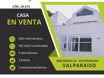 Venta / Casa / Puchuncaví