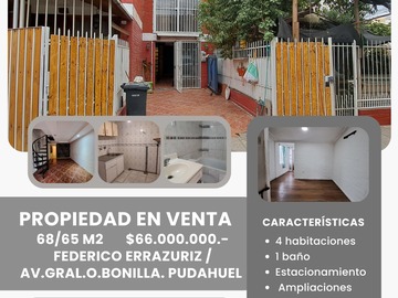 Venta / Casa / Pudahuel