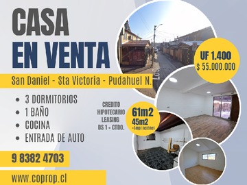 Venta / Casa / Pudahuel