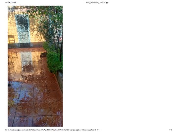 Patio interior con parrón