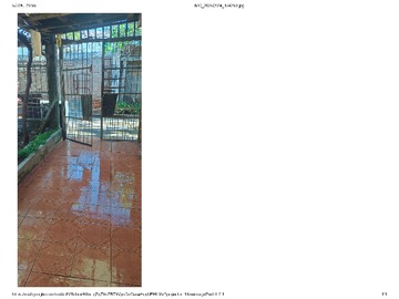 Patio techado interior