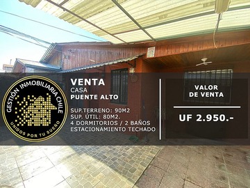 Venta / Casa / Puente Alto