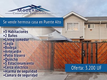 Venta / Casa / Puente Alto