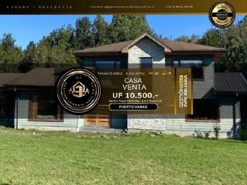 Venta / Casa / Puerto Varas