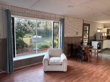 Vista jardin cabaña