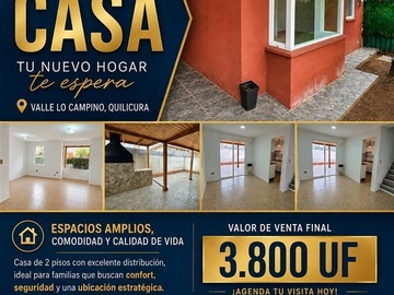 Venta / Casa / Quilicura