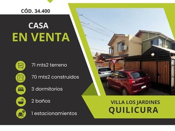 Venta / Casa / Quilicura