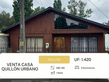 Venta / Casa / Quillón