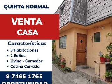 Venta / Casa / Quinta Normal