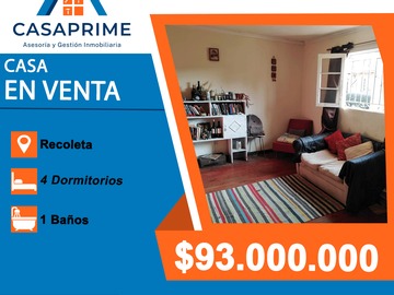 Venta / Casa / Recoleta