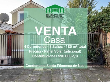 Venta / Casa / San Bernardo