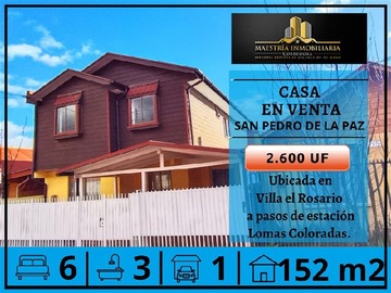 Venta / Casa / San Pedro de la Paz