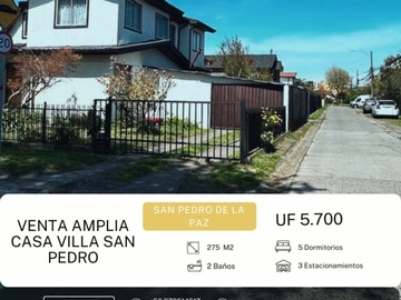 Venta / Casa / San Pedro de la Paz