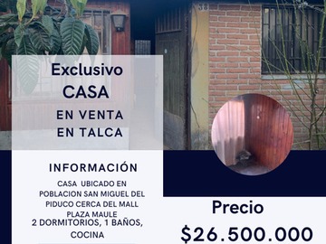 Venta / Casa / Talca