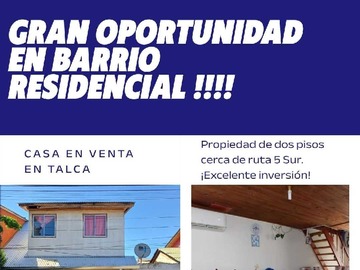 Venta / Casa / Talca