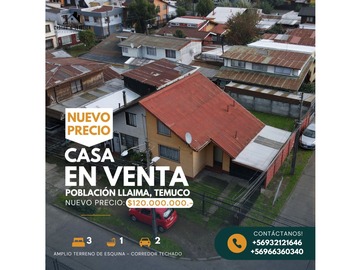 Venta / Casa / Temuco