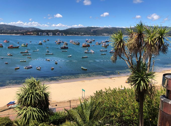 Vista Bahía Dichato y Pingueral