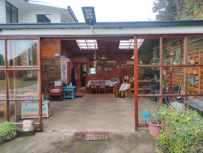 Patio techado Quincho