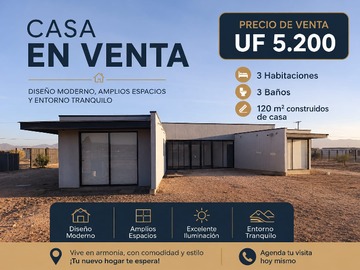 Venta / Casa / Vallenar