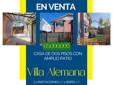 Venta / Casa / Villa Alemana