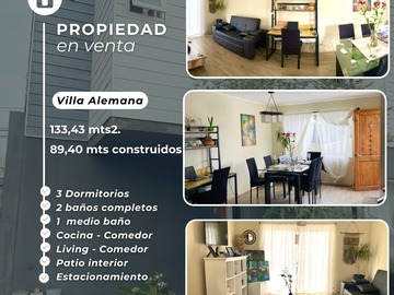 Venta / Casa / Villa Alemana