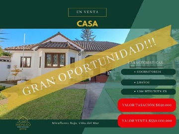 Venta / Casa / Viña del Mar