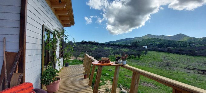 Terraza con bella vista para contemplar la naturaleza.