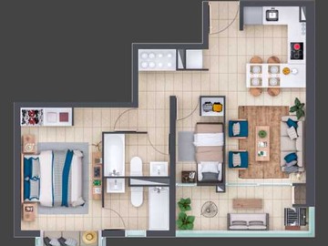 Venta / Departamento / Algarrobo