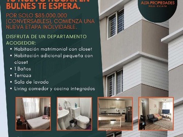 Venta / Departamento / Bulnes