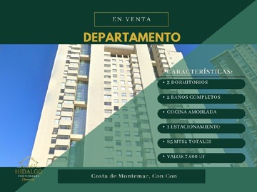 Venta / Departamento / Concón