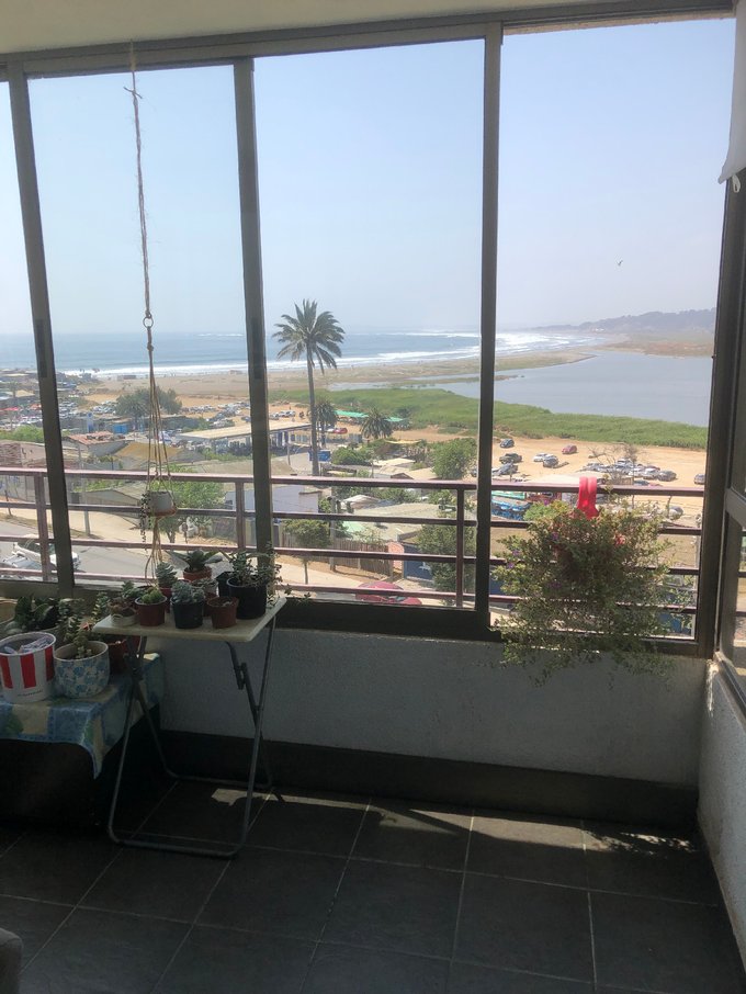 Balcón con vista a la playa