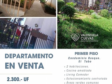 Venta / Departamento / El Tabo