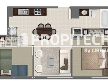 Venta / Departamento / Estación Central