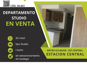 Venta / Departamento / Estación Central