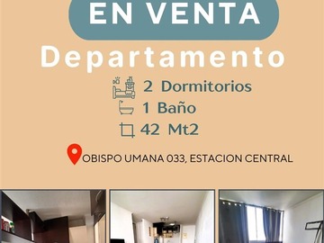 Venta / Departamento / Estación Central