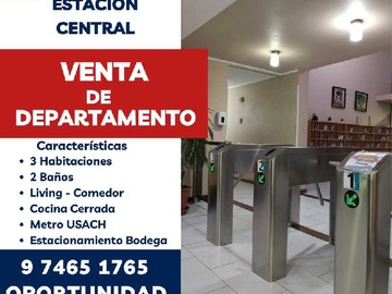 Venta / Departamento / Estación Central