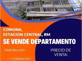 Venta / Departamento / Estación Central