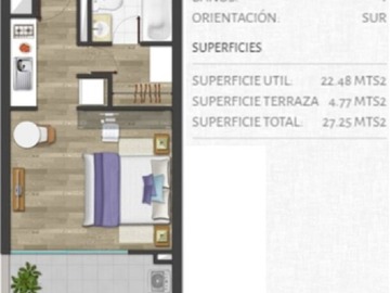 Venta / Departamento / Estación Central