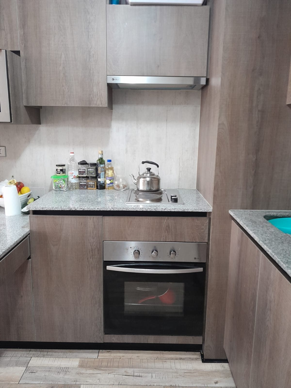 Cocina equipada, Horno, encimera y campana