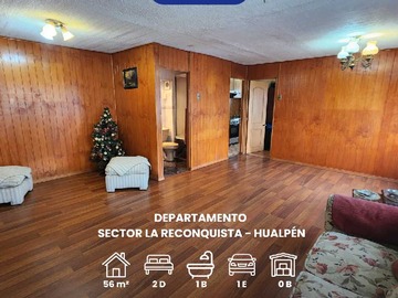 Venta / Departamento / Hualpén