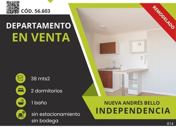 Venta / Departamento / Independencia