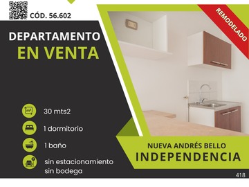 Venta / Departamento / Independencia