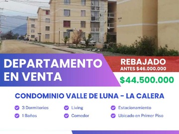 Venta / Departamento / La Calera